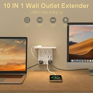 Overtop 10-in-1 Wall Outlet Extender